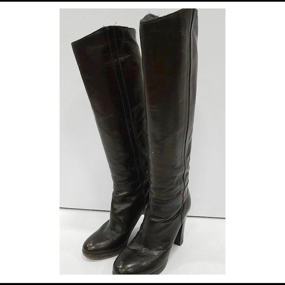 Chloe Enma Knee High Dark Brown Leather Boots size 6